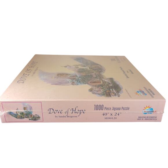 Dove of Hope Jigsaw Puzzle 1000 Piece Sandra Bergeron 2001 New Sealed SunsOut - Picture 10 of 14
